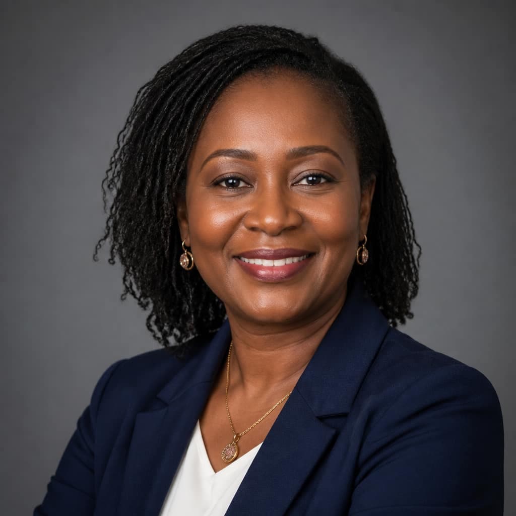 Portrait of Dr. Laila Okonkwo, Executive Director of Humanity Foundation